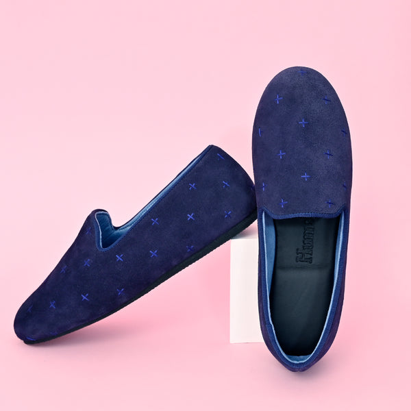 Close Call Cross Loafers - Best Home Shoes - Suede Loafers| Hums